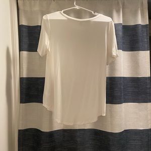 Plain white tee